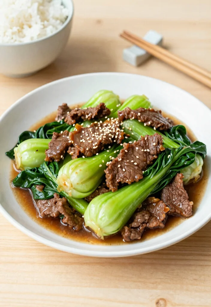 16 Top Round Stir Fry Recipes Using Affordable Beef - 13. Beef and Bok Choy Stir Fry 1