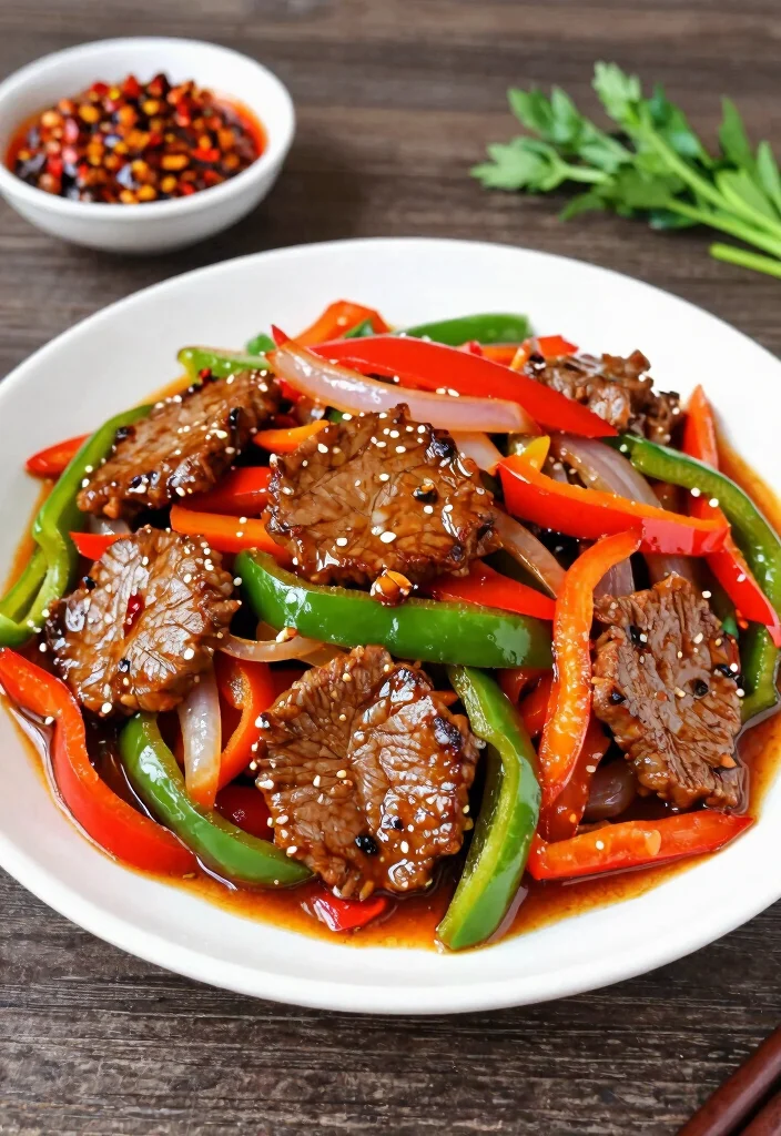 16 Top Round Stir Fry Recipes Using Affordable Beef - 2. Spicy Garlic Beef Stir Fry 1