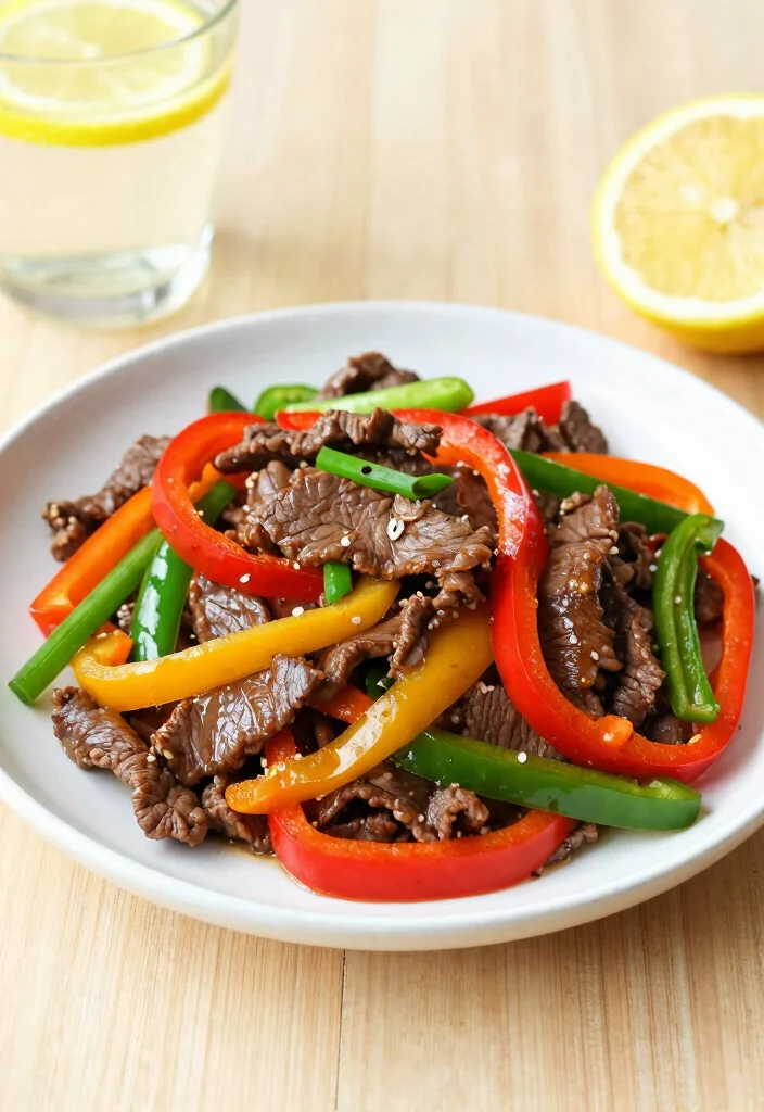 16 Top Round Stir Fry Recipes Using Affordable Beef - 4. Lemon Ginger Beef Stir Fry 1