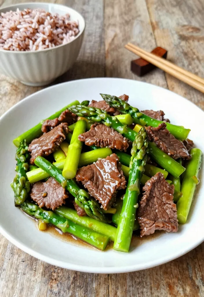 16 Top Round Stir Fry Recipes Using Affordable Beef - 8. Beef and Asparagus Stir Fry 1