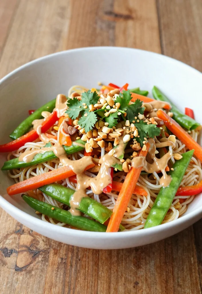 16 Work Lunch Meal Prep Recipes for Busy Professionals - 10. Asian Noodle Salad with Peanut Dressing 1