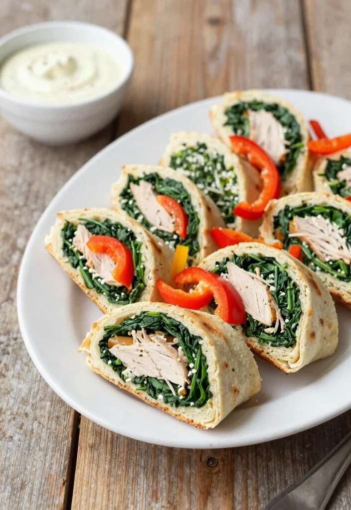 16 Work Lunch Meal Prep Recipes for Busy Professionals - 4. Turkey and Spinach Pinwheels 1