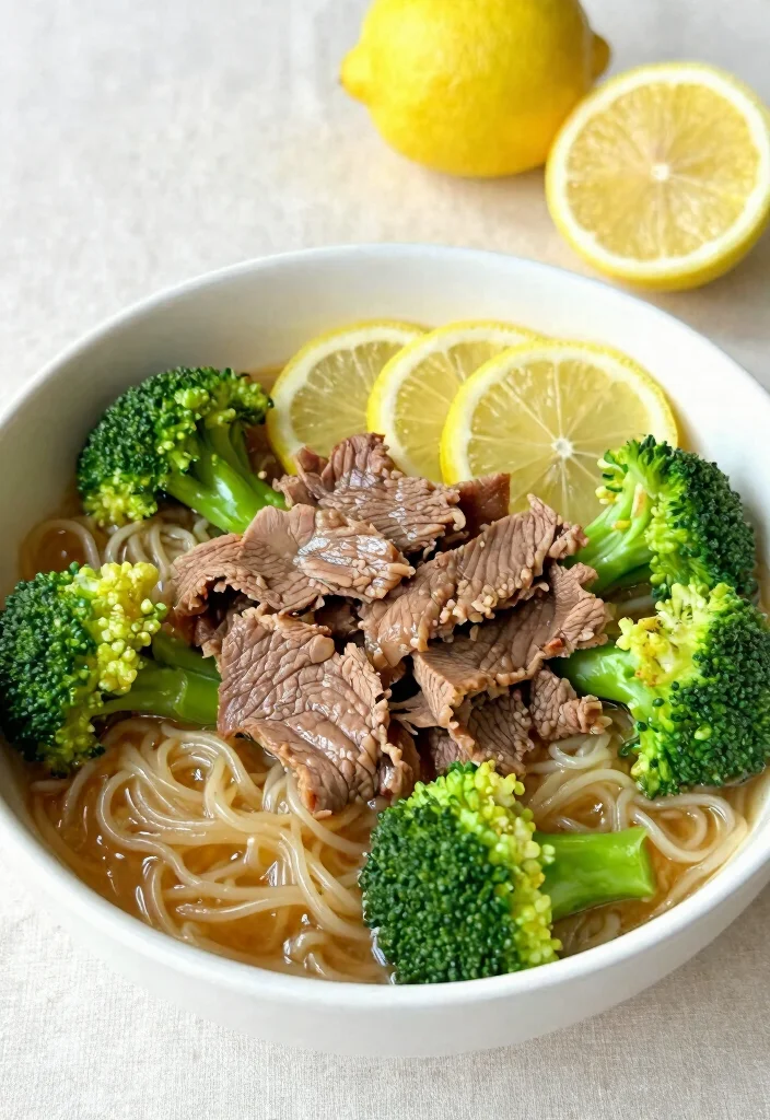 17 Beef And Broccoli Ramen Stir Fry Recipes - 6. Lemon Beef and Broccoli Ramen 1