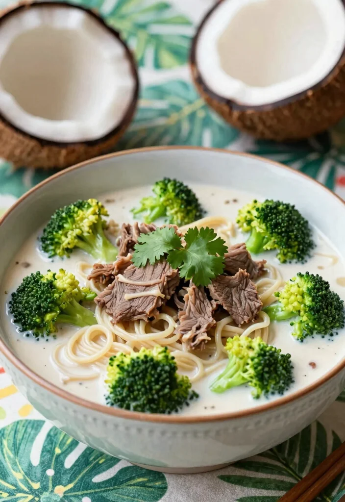 17 Beef And Broccoli Ramen Stir Fry Recipes - 9. Beef and Broccoli Ramen with Coconut Milk 1