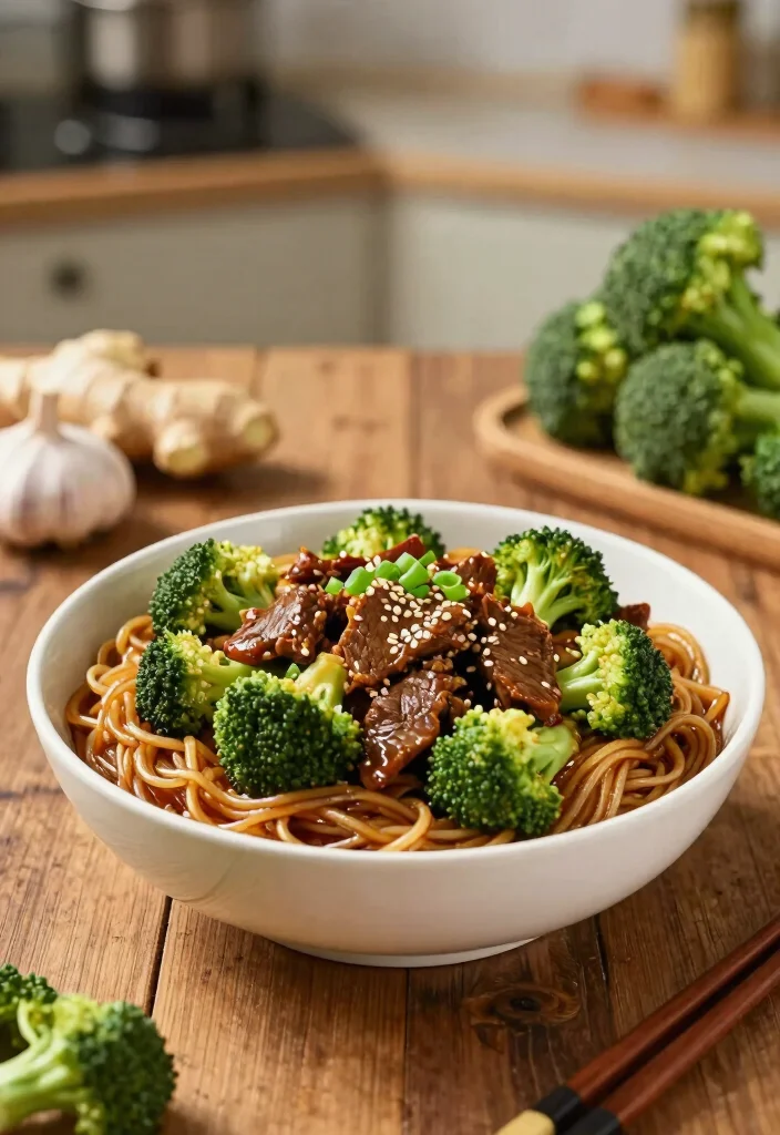 17 Beef And Broccoli Stir Fry With Noodles Recipes - 1. Classic Beef and Broccoli Stir Fry with Soy Sauce Noodles 1
