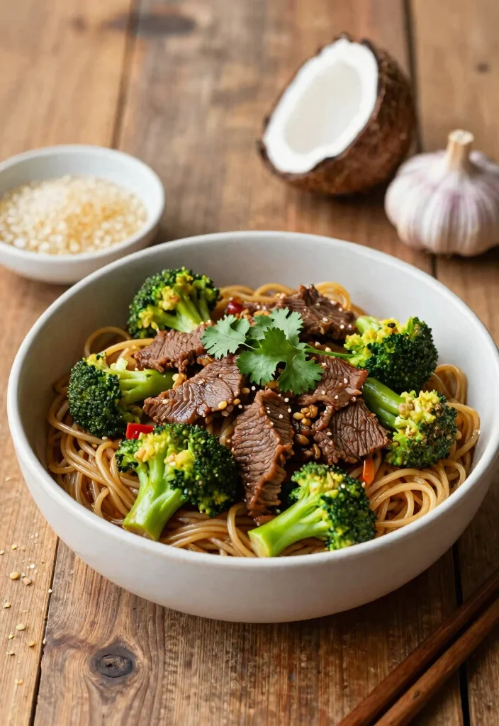 17 Beef And Broccoli Stir Fry With Noodles Recipes - 12. Beef and Broccoli Stir Fry with Coconut Aminos 1