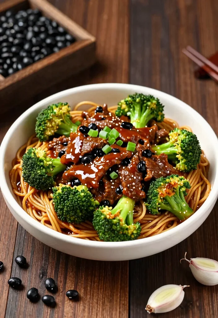17 Beef And Broccoli Stir Fry With Noodles Recipes - 8. Beef and Broccoli Stir Fry with Black Bean Sauce 1