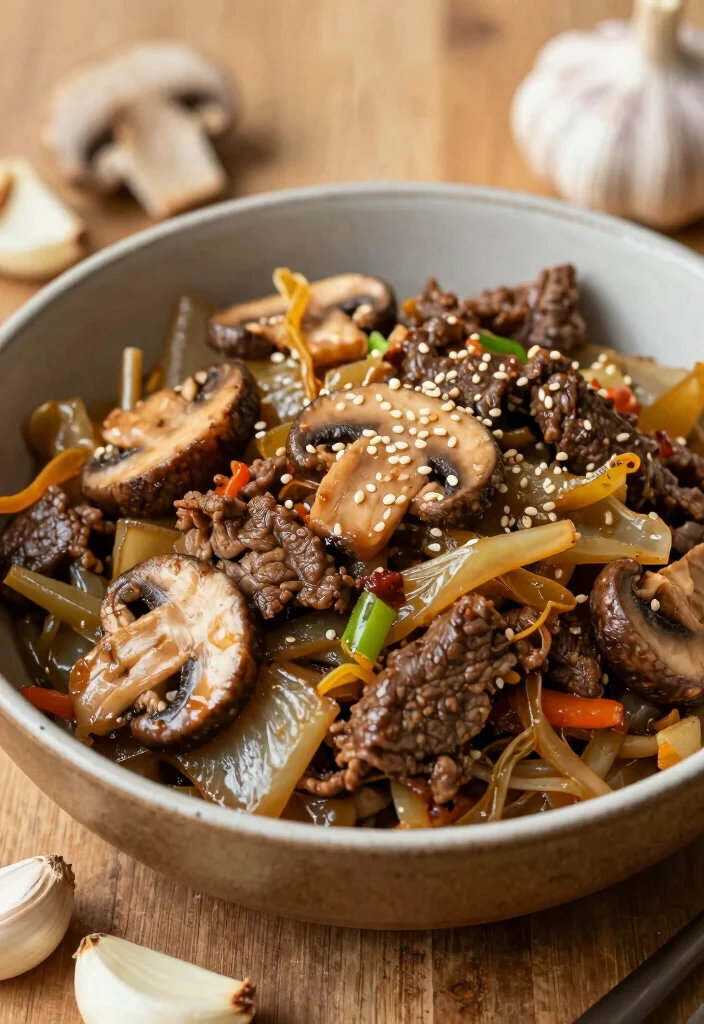 17 Beef And Cabbage Stir Fry Recipes Low Carb Friendly - 11. Beef and Cabbage Stir Fry with Mushrooms 1