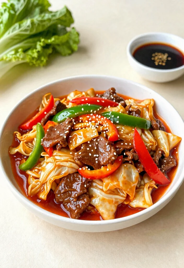 17 Beef And Cabbage Stir Fry Recipes Low Carb Friendly - 14. Sweet and Sour Beef and Cabbage Stir Fry 1