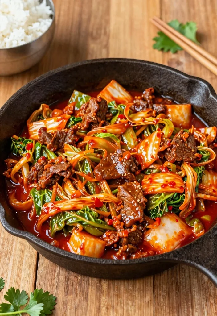 17 Beef And Cabbage Stir Fry Recipes Low Carb Friendly - 2. Spicy Korean Beef and Cabbage Stir Fry 1