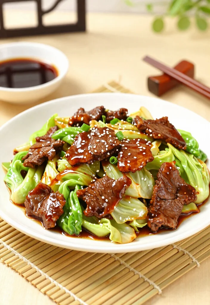 17 Beef And Cabbage Stir Fry Recipes Low Carb Friendly - 5. Teriyaki Beef and Cabbage Stir Fry 1