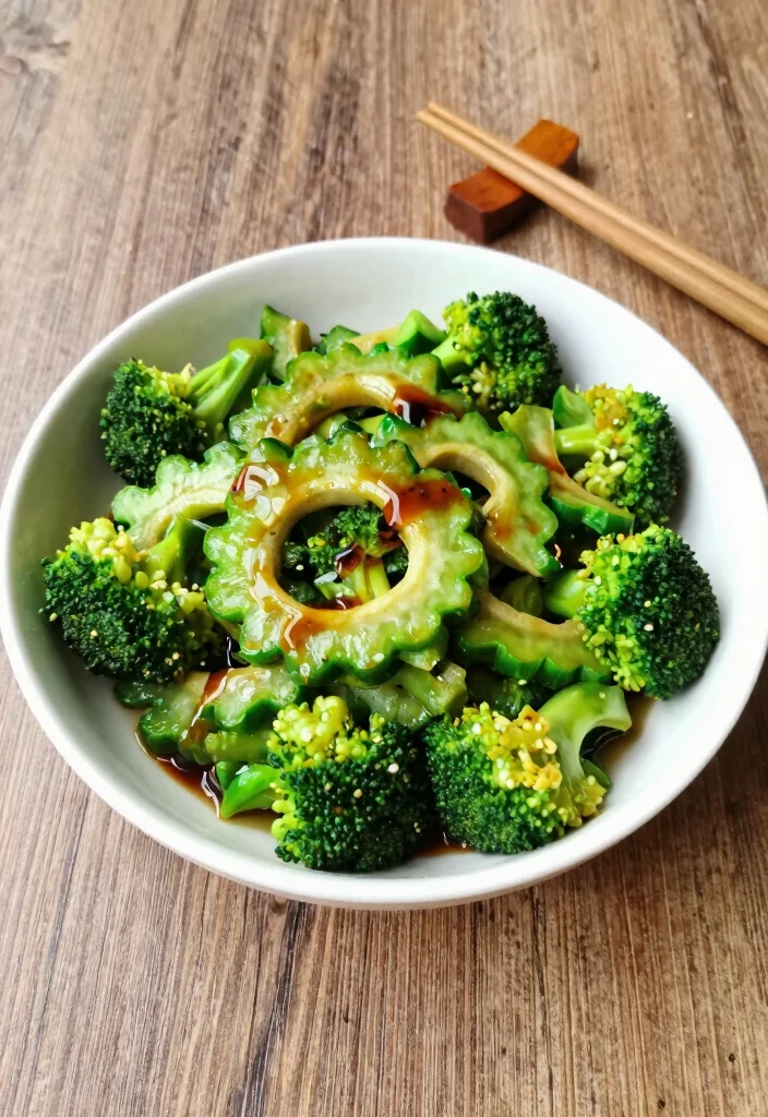 17 Bitter Melon Stir Fry Recipes With Classic Asian Flavors - 13. Bitter Melon and Broccoli Stir Fry 1