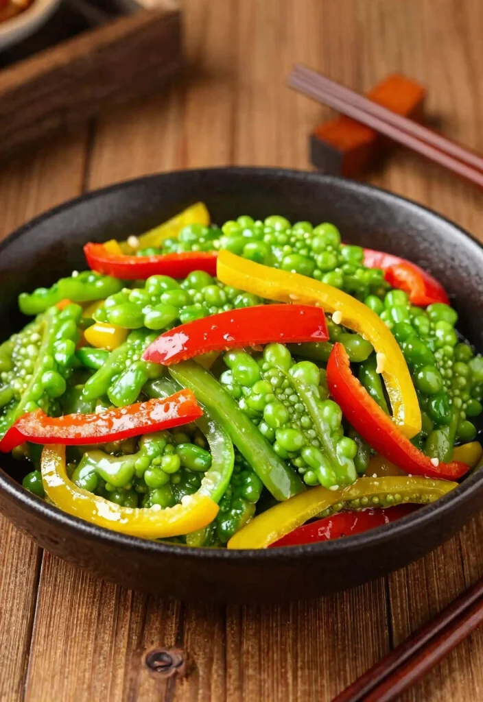 17 Bitter Melon Stir Fry Recipes With Classic Asian Flavors - 5. Bitter Melon Stir Fry with Bell Peppers 1