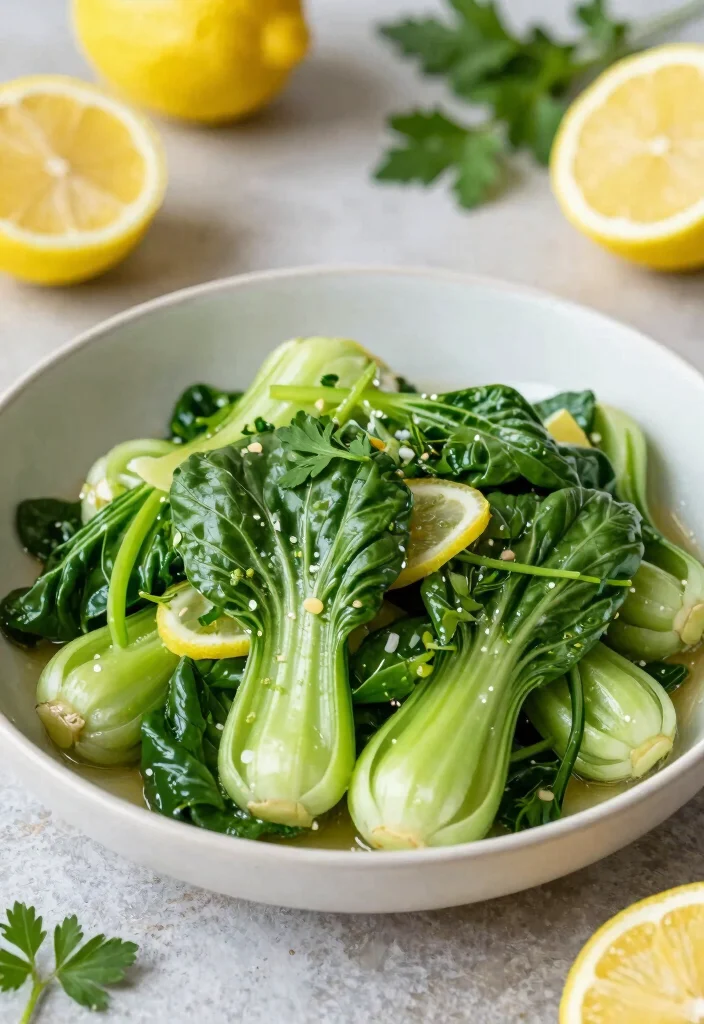 17 Bok Choy Stir Fry Recipes Simple And Quick - 10. Herb and Lemon Bok Choy Stir Fry 1