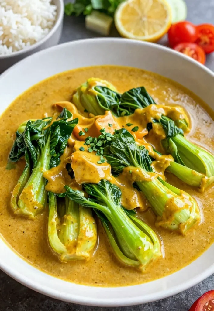 17 Bok Choy Stir Fry Recipes Simple And Quick - 6. Coconut Curry Bok Choy Stir Fry 1