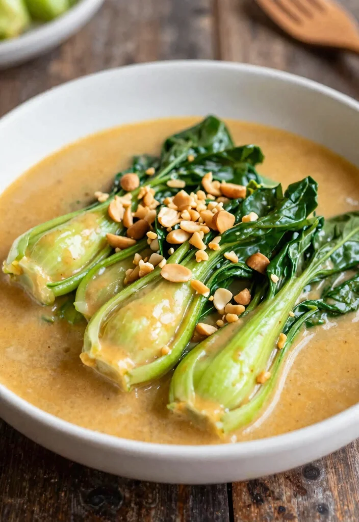 17 Bok Choy Stir Fry Recipes Simple And Quick - 9. Thai Peanut Bok Choy Stir Fry 1