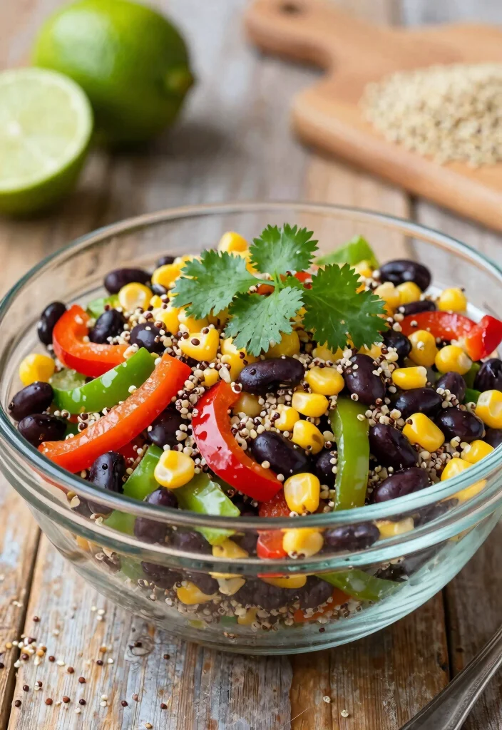 17 Calorie Deficit Meal Prep Recipes for Weight Loss - 1. Quinoa and Black Bean Salad 1