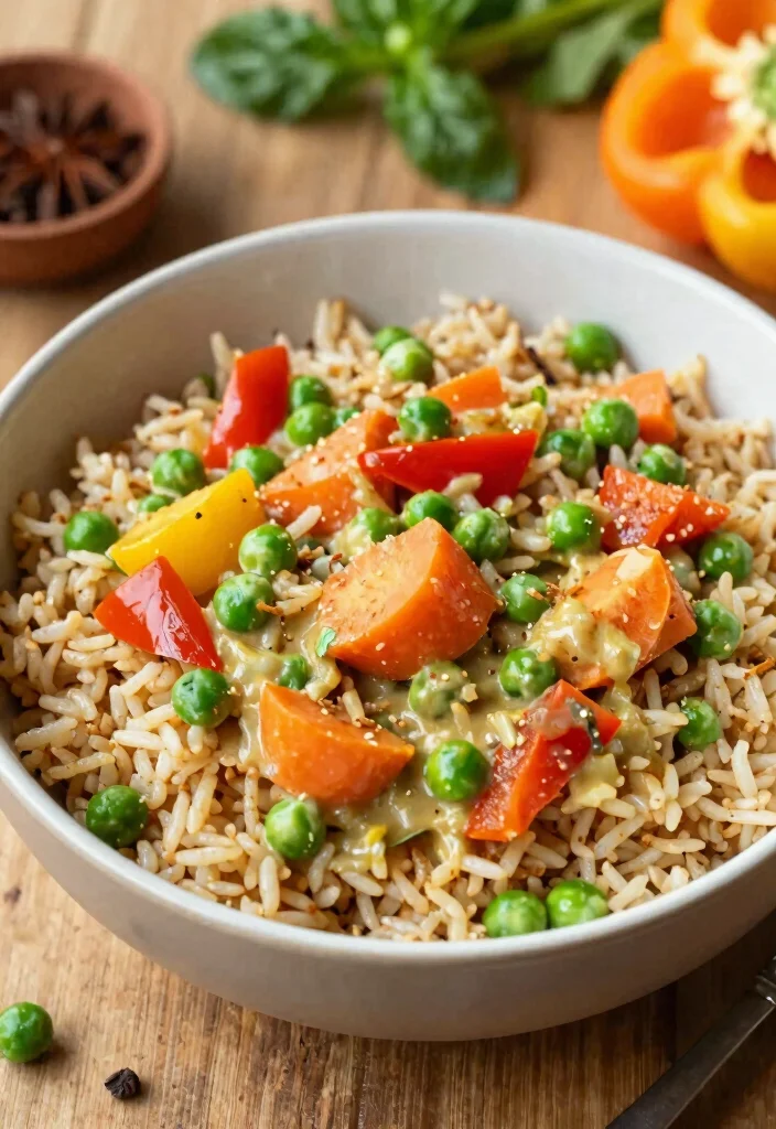 17 Calorie Deficit Meal Prep Recipes for Weight Loss - 10. Vegetable Curry with Brown Rice 1