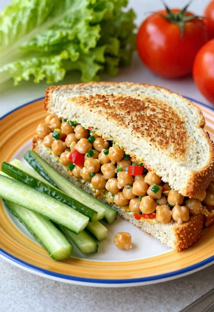 17 Calorie Deficit Meal Prep Recipes for Weight Loss - 11. Chickpea Salad Sandwich 1