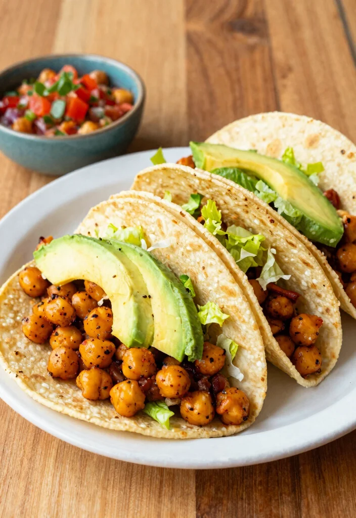 17 Calorie Deficit Meal Prep Recipes for Weight Loss - 7. Spicy Chickpea Tacos 1