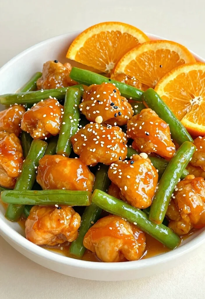 17 Chicken And Green Bean Stir Fry Recipes for a Healthy Dinner - 13. Orange Chicken and Green Bean Stir Fry 1