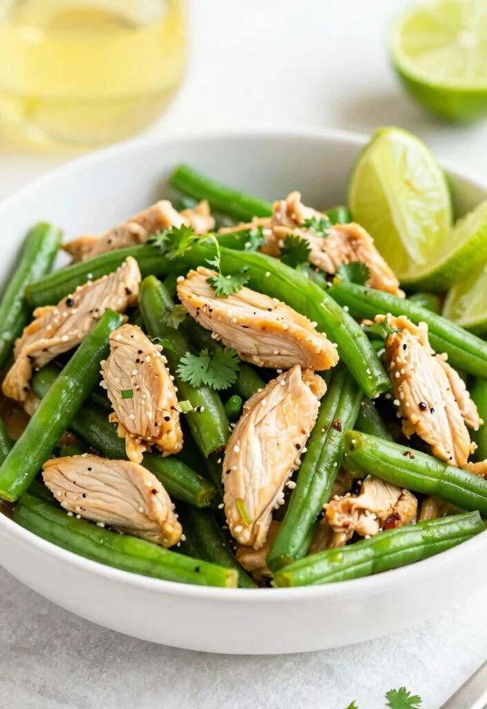 17 Chicken And Green Bean Stir Fry Recipes for a Healthy Dinner - 17. Cilantro Lime Chicken and Green Beans 1