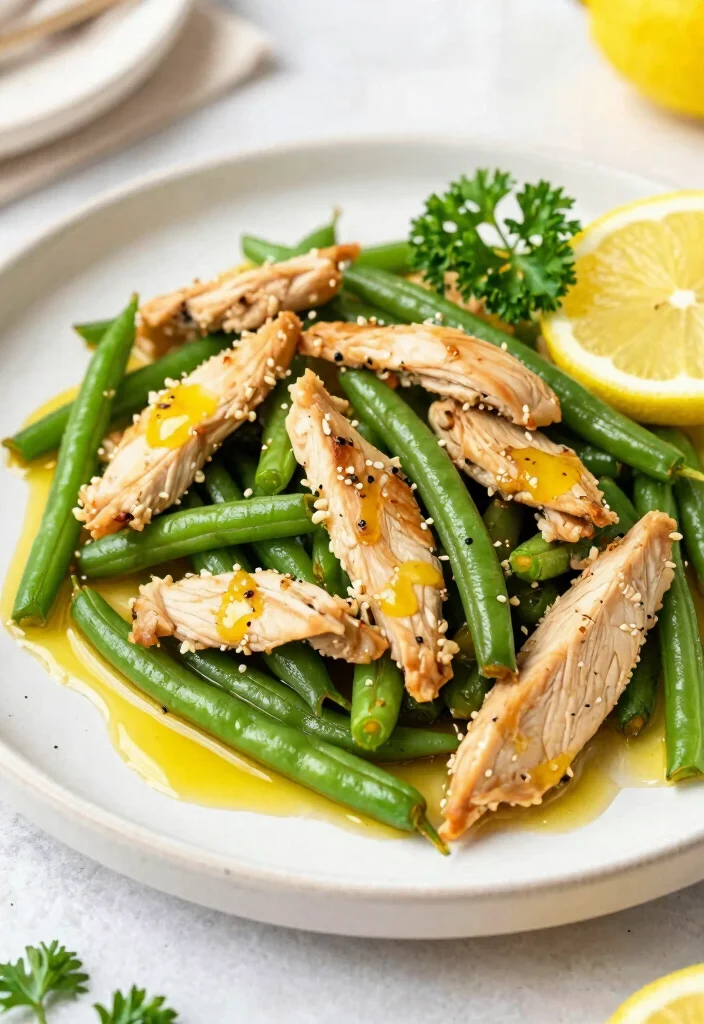 17 Chicken And Green Bean Stir Fry Recipes for a Healthy Dinner - 3. Lemon Garlic Chicken and Green Bean Stir Fry 1