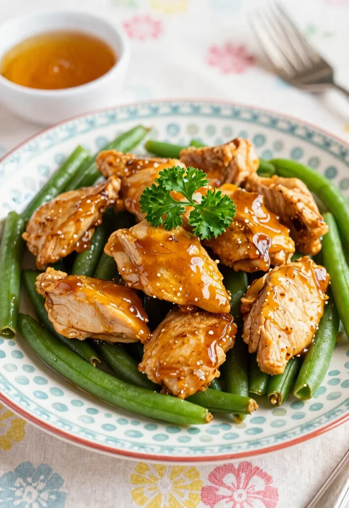 17 Chicken And Green Bean Stir Fry Recipes for a Healthy Dinner - 6. Honey Mustard Chicken and Green Beans 1