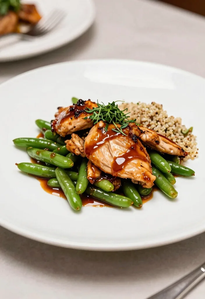 17 Chicken And Green Bean Stir Fry Recipes for a Healthy Dinner - 8. Balsamic Chicken and Green Bean Stir Fry 1