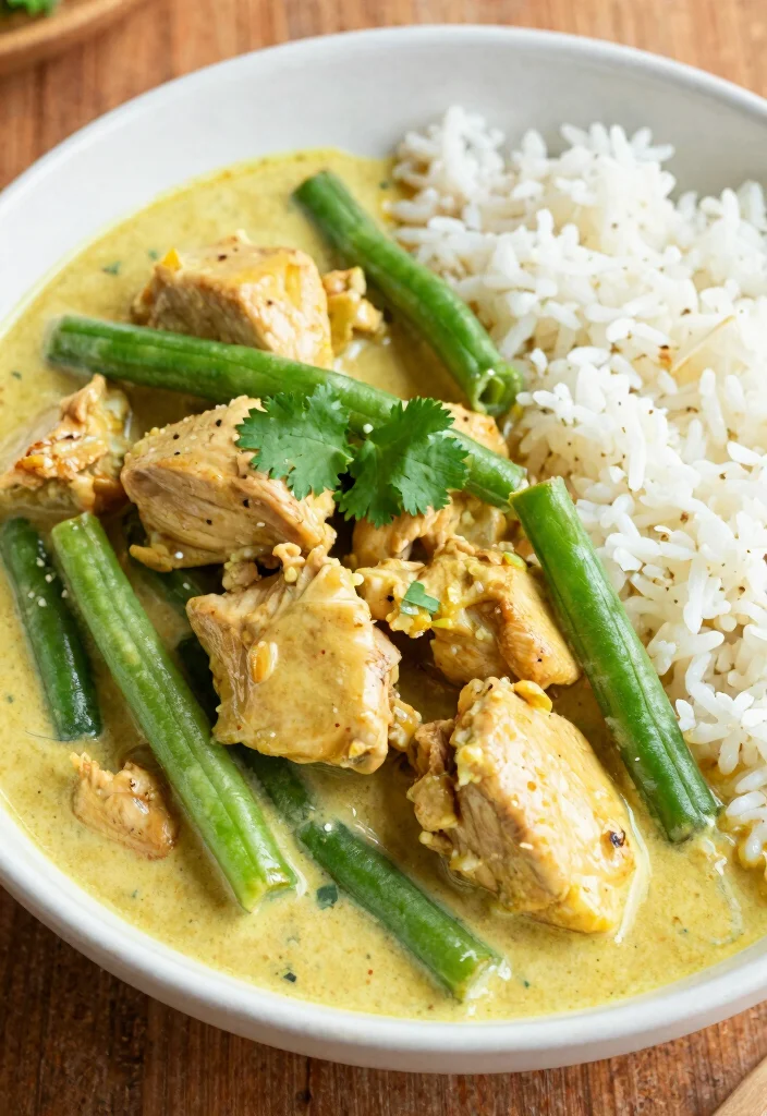 17 Chicken And Green Bean Stir Fry Recipes for a Healthy Dinner - 9. Coconut Curry Chicken and Green Beans 1