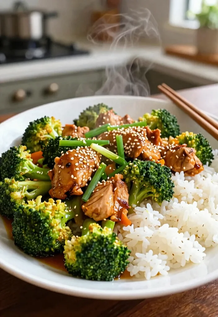 17 Chicken Stir Fry With Rice Recipes For Complete Meals - 1. Classic Chicken Stir Fry with Broccoli and Rice 1