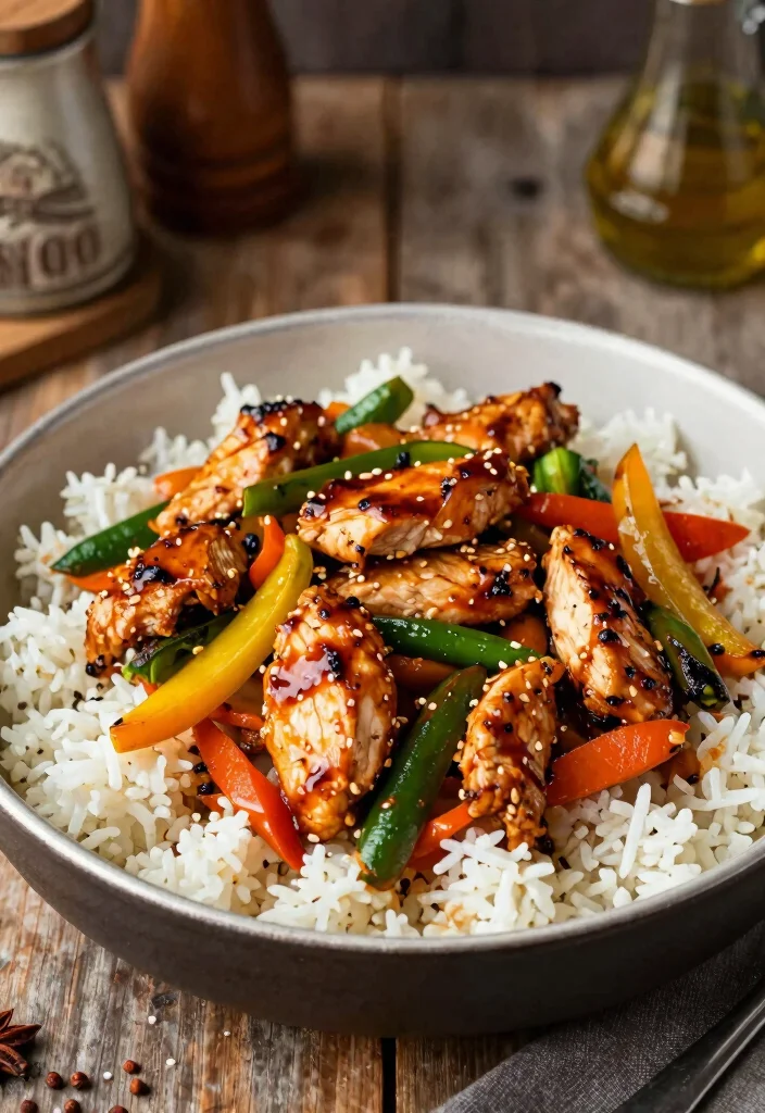 17 Chicken Stir Fry With Rice Recipes For Complete Meals - 12. BBQ Chicken Stir Fry 1