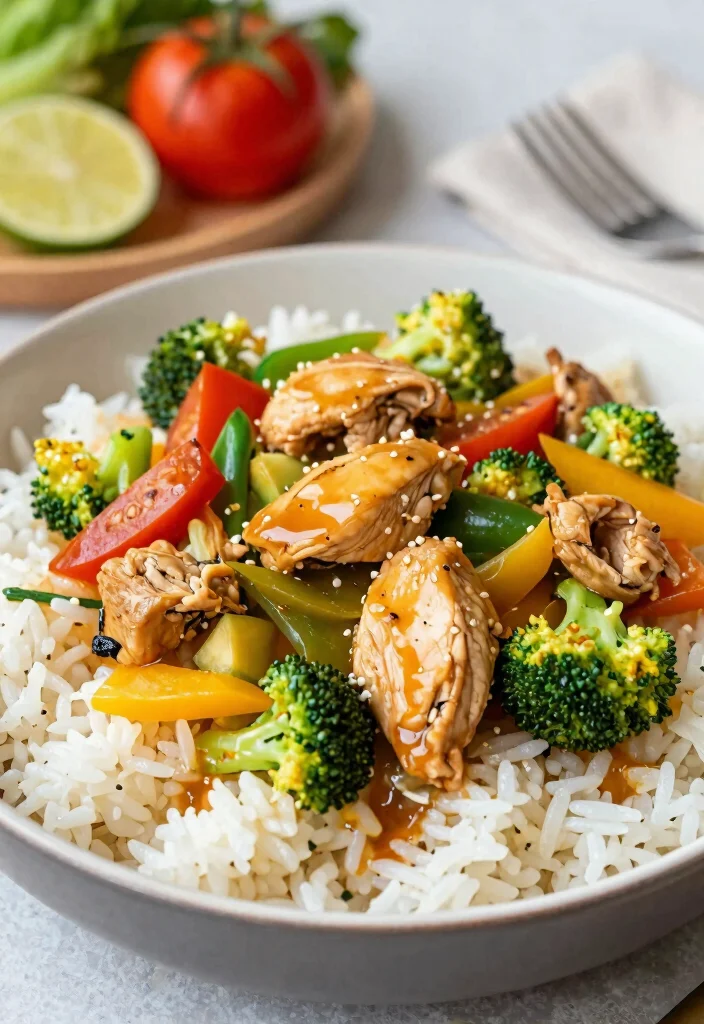 17 Chicken Stir Fry With Rice Recipes For Complete Meals - 14. Veggie-Packed Chicken Stir Fry 1