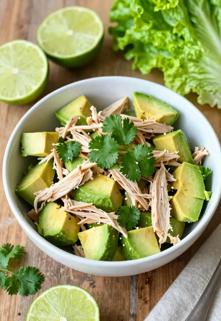 17 Delicious Chicken Salad Meal Prep Recipes for Weight Loss - 2. Avocado Chicken Salad 1