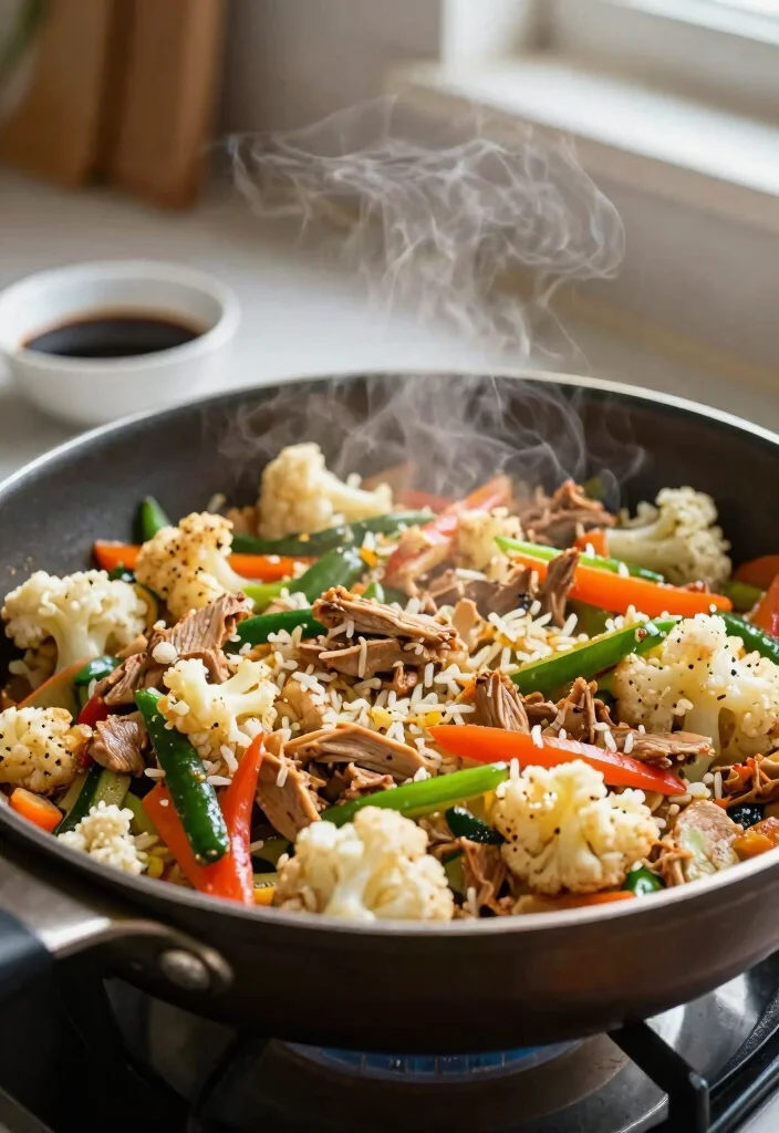 17 Ground Turkey Stir Fry Recipes For Easy And Healthy Dinners - 10. Ground Turkey Stir Fry with Cauliflower Rice 1