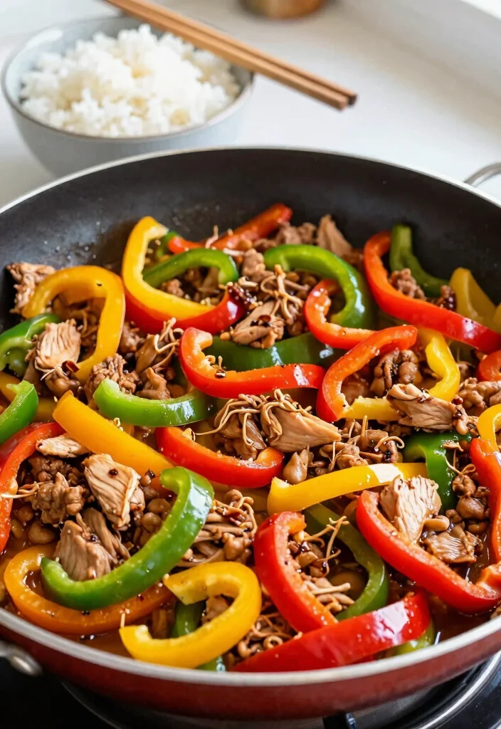 17 Ground Turkey Stir Fry Recipes For Easy And Healthy Dinners - 13. Ground Turkey and Bell Pepper Stir Fry 1