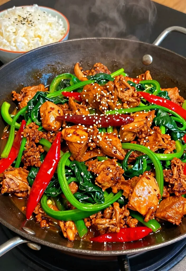 17 Ground Turkey Stir Fry Recipes For Easy And Healthy Dinners - 4. Spicy Szechuan Turkey Stir Fry 1