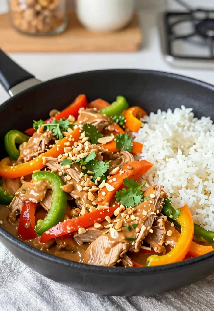 17 Ground Turkey Stir Fry Recipes For Easy And Healthy Dinners - 6. Peanut Butter Turkey Stir Fry 1