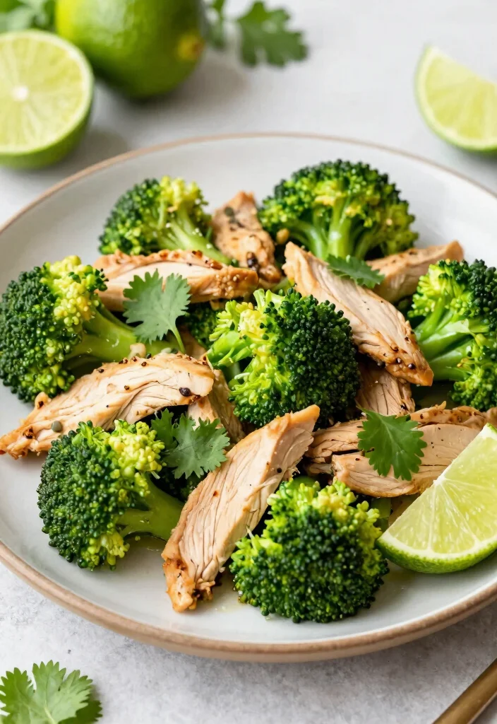 17 Healthy Chicken And Broccoli Stir Fry Recipes - 15. Cilantro Lime Chicken and Broccoli 1