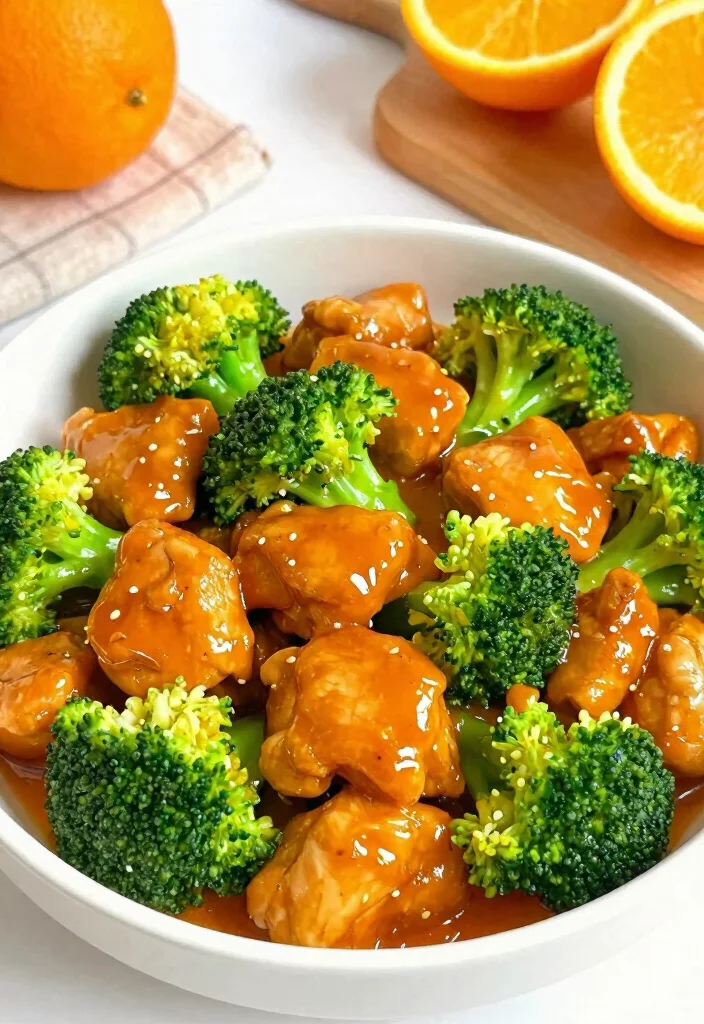 17 Healthy Chicken And Broccoli Stir Fry Recipes - 7. Orange Chicken and Broccoli Stir Fry 1