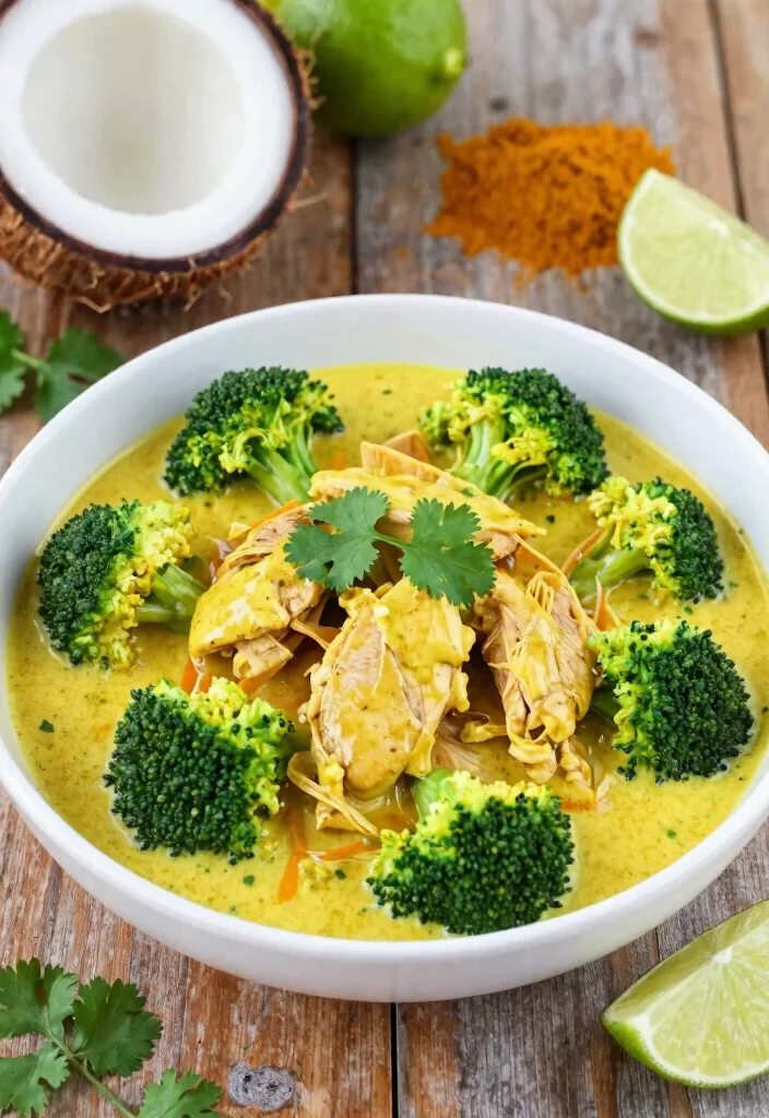 17 Healthy Chicken And Broccoli Stir Fry Recipes - 9. Coconut Curry Chicken and Broccoli 1
