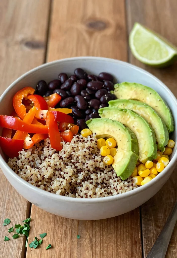 17 Healthy Meal Prep Lunch Recipes - 1. Quinoa & Black Bean Bowl 1