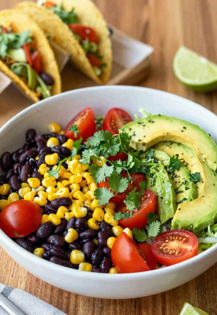 17 Healthy Meal Prep Lunch Recipes - 14. Vegan Taco Salad 1