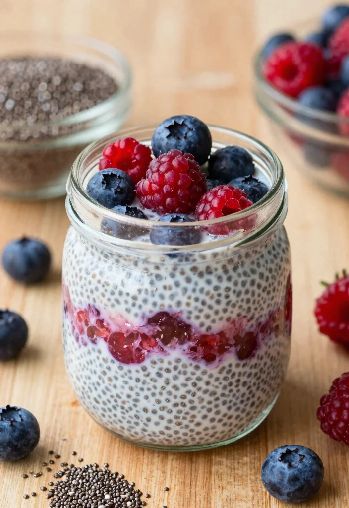 17 Healthy Meal Prep Lunch Recipes - 17. Berry Chia Pudding 1