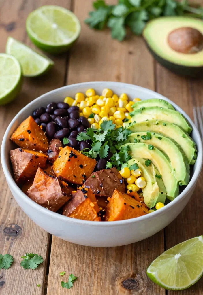 17 Healthy Meal Prep Lunch Recipes - 4. Sweet Potato & Black Bean Burrito Bowls 1