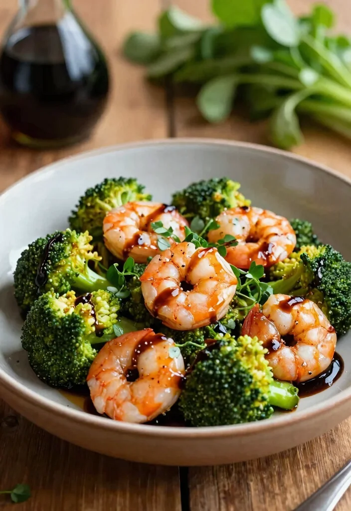 17 Healthy Shrimp and Broccoli Stir Fry Recipes for Meal Prep - 17. Shrimp and Broccoli Stir Fry with Balsamic Glaze 1