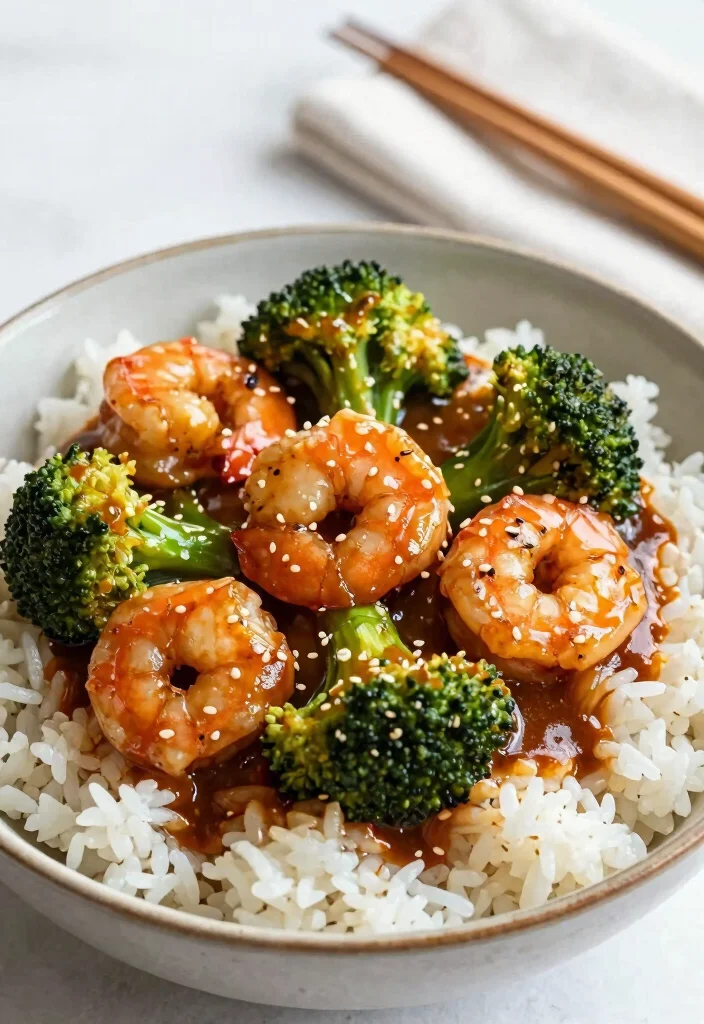 17 Healthy Shrimp and Broccoli Stir Fry Recipes for Meal Prep - 4. Teriyaki Shrimp and Broccoli 1