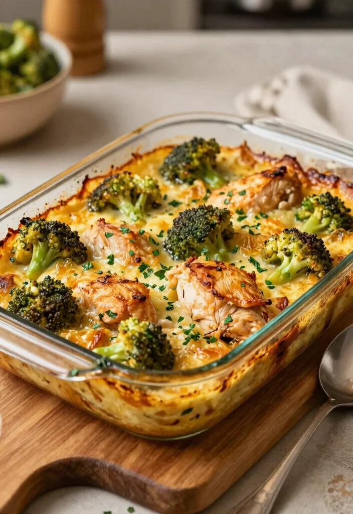 17 High Protein Chicken Meal Prep Recipes for Athletes - 10. Chicken and Broccoli Casserole 1