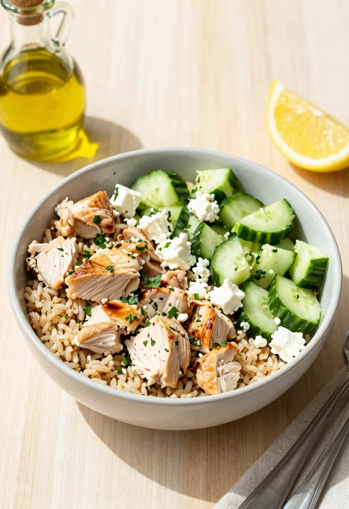 17 High Protein Chicken Meal Prep Recipes for Athletes - 11. Mediterranean Chicken Bowl 1