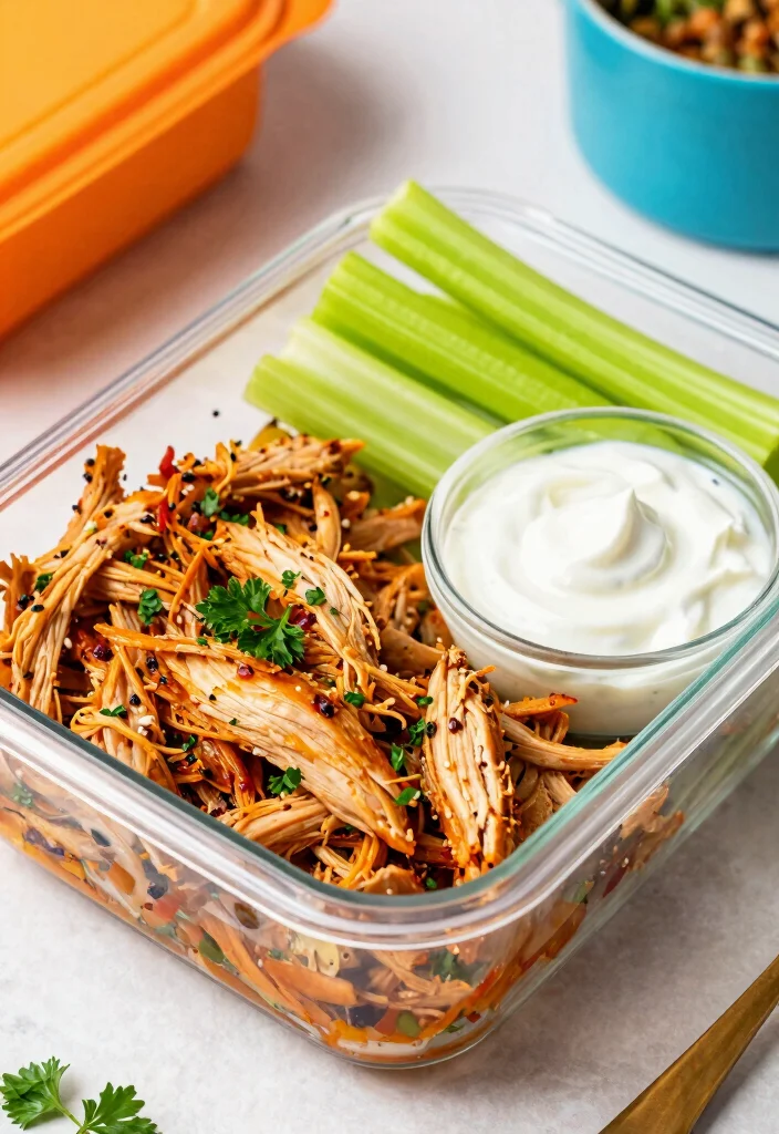 17 High Protein Chicken Meal Prep Recipes for Athletes - 12. Buffalo Chicken Meal Prep 1
